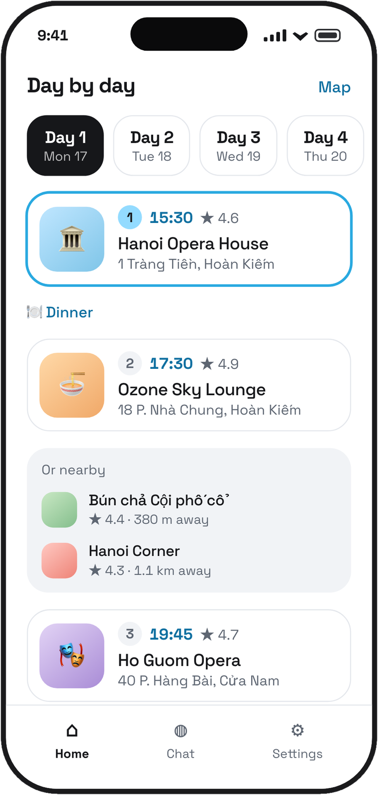 Day-by-day itinerary for Hanoi