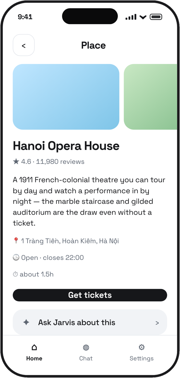 Place detail for the Hanoi Opera House